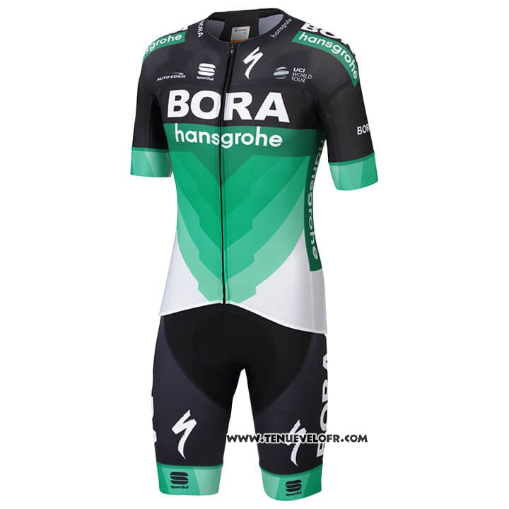 2018 Maillot Ciclismo Bora Vert Manches Courtes et Cuissard